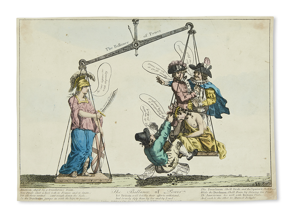 (AMERICAN REVOLUTION--1781.) The Ballance of Power.